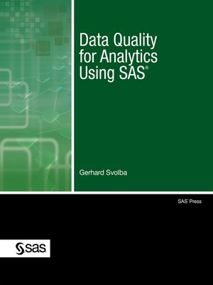 cover image of Data Quality for Analytics Using SAS